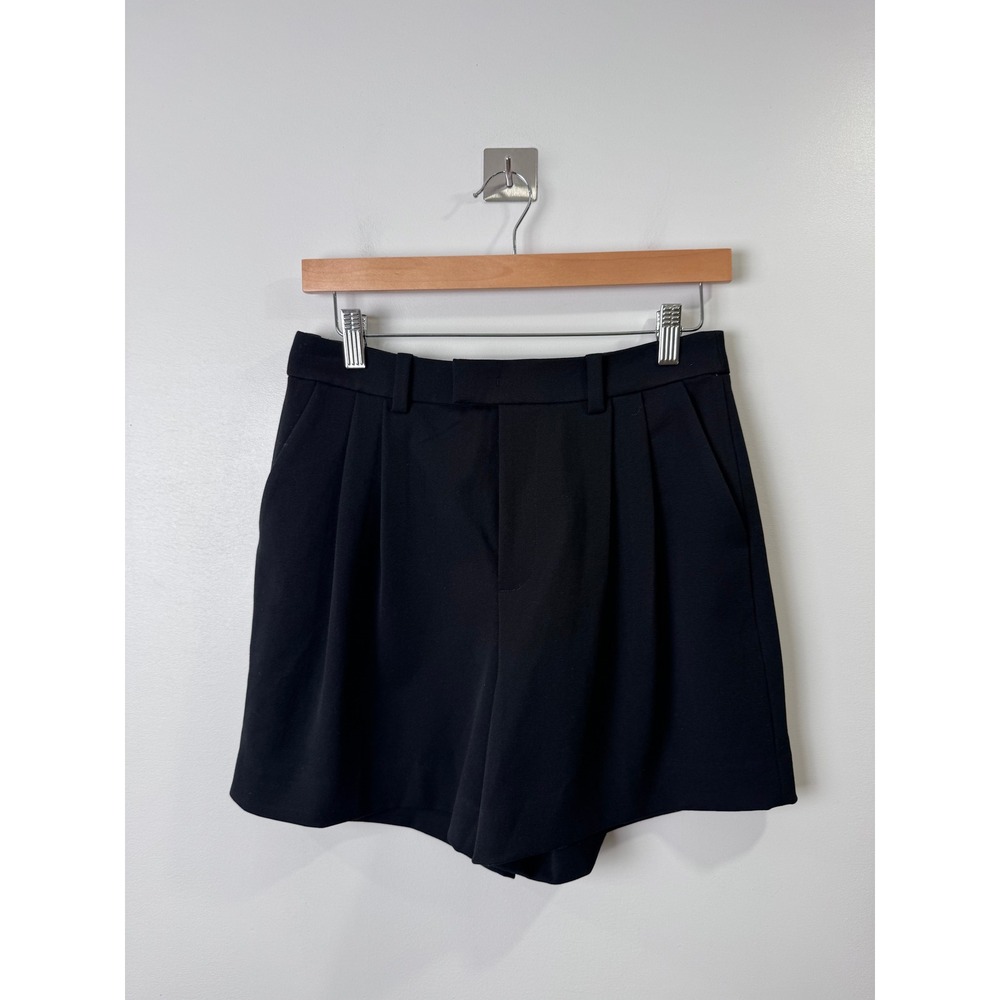 Favorite Daughter The Favorite Short Women Black Pleated Tailored Size 8